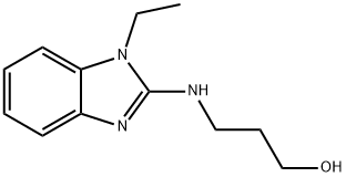 1-Propanol,3-[(1-ethyl-1H-benzimidazol-2-yl)amino]-(9CI) 结构式