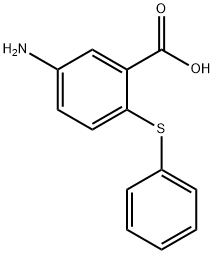 5-氨基-2-(苯硫基)苯甲酸 结构式