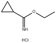环丙烷羧酰亚胺酸乙酯盐酸盐 结构式
