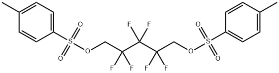 2,2,3,3,4,4-HEXAFLUOROPENTANE-1,5-DIYL BIS(4-METHYLBENZENESULFONATE) 结构式