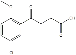 4-(5-CHLORO-2-METHOXY-PHENYL)-4-OXO-BUTYRIC ACID 结构式