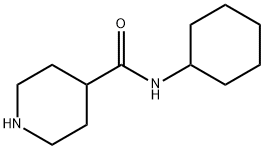 N-CYCLOHEXYL-4-PIPERIDINECARBOXAMIDE HYDROCHLORIDE 结构式