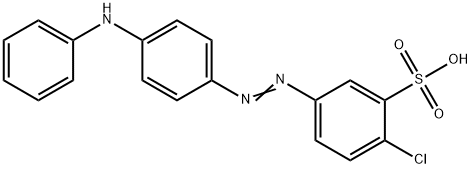2-Chloro-5-[[4-(phenylamino)phenyl]azo]benzenesulfonic acid 结构式