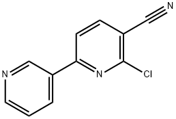 6-Chloro-[2,3']bipyridin-5-ylcarbonitrile 结构式