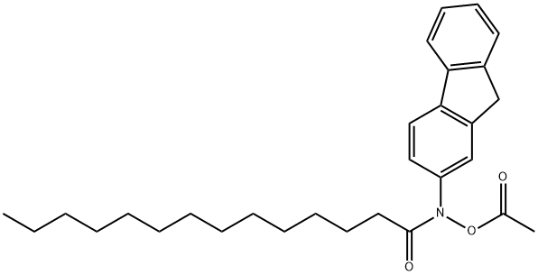 Tetradecanamide, N-(acetyloxy)-N-9H-fluoren-2-yl- (9CI) 结构式