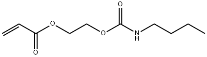 2-丙烯酸-2-[[(丁基氨基)-羰基]氧代]乙酯 结构式