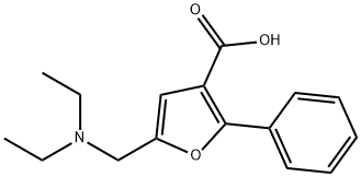 5-DIETHYLAMINOMETHYL-2-PHENYL-FURAN-3-CARBOXYLIC ACID 结构式