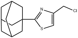 2-(1-金刚烷基)-4-氯甲基噻唑 结构式