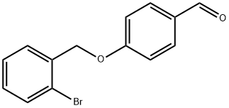 4-[(2-BROMOBENZYL)OXY]BENZALDEHYDE 结构式