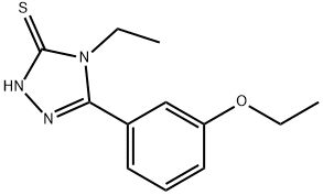 5-(3-乙氧苯基)-4-乙基-2H-1,2,4-三唑-3-硫酮 结构式