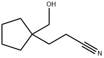 Cyclopentanepropanenitrile, 1-(hydroxymethyl)- (9CI) 结构式