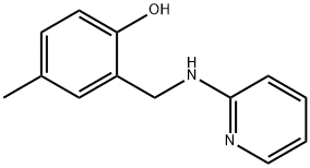 4-甲基-2-((吡啶-2-基氨基)甲基)苯酚 结构式