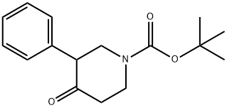 1-Boc-3-苯基哌啶-4-酮 结构式