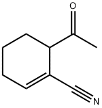 1-Cyclohexene-1-carbonitrile, 6-acetyl- (9CI) 结构式