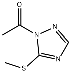 1H-1,2,4-Triazole, 1-acetyl-5-(methylthio)- (9CI) 结构式