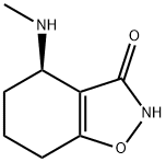 1,2-Benzisoxazol-3(2H)-one,4,5,6,7-tetrahydro-4-(methylamino)-,(4R)-(9CI) 结构式