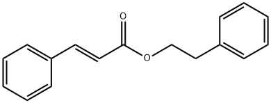 反-肉桂酸苯乙酯 结构式