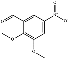 2,3-二甲氧基-5-硝基苯甲醛 结构式