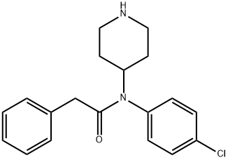 4-chloro-2-phenyl-N-4-piperidylacetanilide 结构式