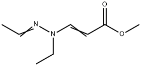 2-Propenoic acid, 3-(ethylethylidenehydrazino)-, methyl ester 结构式