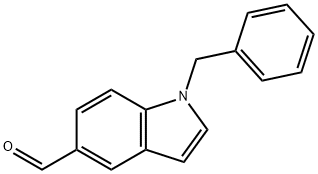 1-Benzylindole-5-carboxaldehyde 结构式