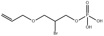 3-(allyloxy)-2-bromopropyl dihydrogen phosphate 结构式