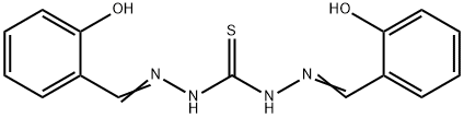 1,3-bis[[(Z)-(6-oxo-1-cyclohexa-2,4-dienylidene)methyl]amino]thiourea 结构式
