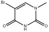 1-甲基-5-溴嘧啶-2,4(1H,3H)-二酮 结构式