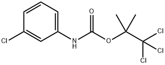 (1,1,1-trichloro-2-methyl-propan-2-yl) N-(3-chlorophenyl)carbamate 结构式