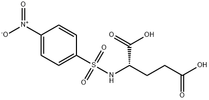 2-[(4-nitrophenyl)sulfonylamino]pentanedioic acid 结构式