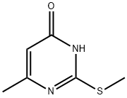 6-甲基-4-羟基-2-甲硫基嘧啶 结构式