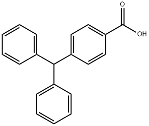 4-benzhydrylbenzoic acid 结构式
