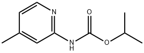propan-2-yl N-(4-methylpyridin-2-yl)carbamate 结构式