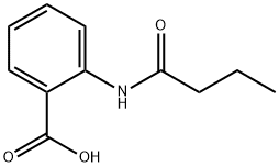 苯甲酸,2-[(1-氧代丁基)氨基]- 结构式