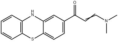 (E)-3-(二甲氨基)-1-(10H-吩噻嗪-2-基)丙-2-烯-1-酮 结构式