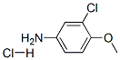 4-甲氧基-3-氯苯胺(HCL) 结构式