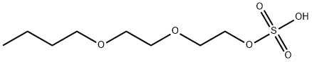 2-(2-butoxyethoxy)ethyl hydrogensulphate 结构式