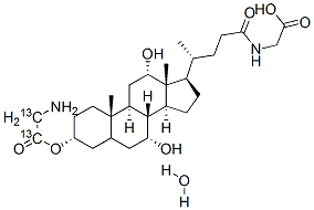 GLYCOCHOLIC ACID-(GLYCINE-13C2) MONO-HYD RATE, 99 ATOM % 13C 结构式