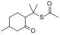 对-薄荷-8-硫醇-3-乙酸酮 结构式