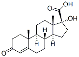 testosterone 17 beta-carboxylic acid 结构式