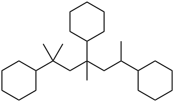 1,1',1''-(1,1,3,5-tetramethylpentane-1,3,5-triyl)tris(cyclohexane) 结构式