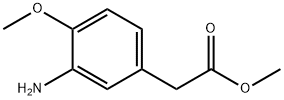 3-氨基-4-甲氧基-苯乙酸甲酯 结构式