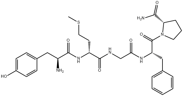 化合物 (D-MET2,PRO5)-ENKEPHALINAMIDE 结构式