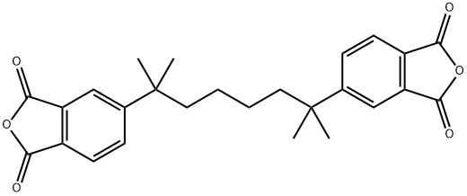 5,5'-(2,7-Dimethyloctane-2,7-diyl)bis(isobenzofuran-1,3-dione) 结构式