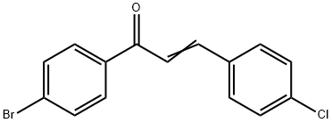 苯乙酮,4'-溴-2-(对-氯苯亚甲基)- 结构式