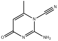 1(4H)-Pyrimidinecarbonitrile, 2-amino-6-methyl-4-oxo- (9CI) 结构式