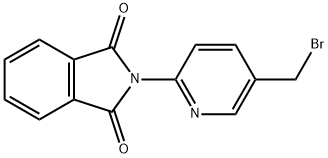 5-溴甲基-2-邻二苯甲酰胺吡啶 结构式