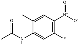 N-(5-氟-2-甲基-4-硝基苯基)乙酰胺 结构式