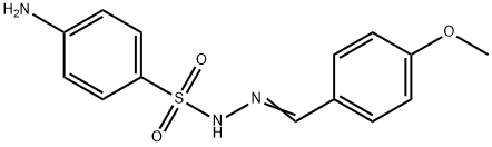 4-amino-N-[(4-methoxyphenyl)methylideneamino]benzenesulfonamide 结构式