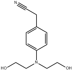 2-[4-(bis(2-hydroxyethyl)amino)phenyl]acetonitrile 结构式